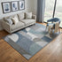 5' X 8' Gray Blue And Ivory Geometric Washable Area Rug With UV Protection