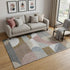 5' X 8' Coffee Mauve And Ivory Geometric Washable Area Rug With UV Protection