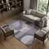 9' X 12' Purple Gray And Beige Geometric Washable Area Rug With UV Protection