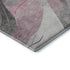8' X 10' Pink Gray And Silver Abstract Washable Area Rug With UV Protection