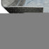 8' Sky Blue Gray And Silver Abstract Washable Round Rug With UV Protection
