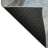 8' Sky Blue Gray And Silver Abstract Washable Round Rug With UV Protection