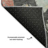 5' X 8' Charcoal Gold And Coral Abstract Geometric Washable Area Rug With UV Protection