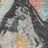 8' X 10' Charcoal Gold And Coral Abstract Geometric Washable Area Rug With UV Protection