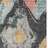 8' X 10' Charcoal Gold And Coral Abstract Geometric Washable Area Rug With UV Protection