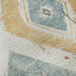 8' Ivory Gold And Blush Abstract Geometric Washable Round Rug With UV Protection