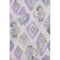 5' X 8' Lavender Ivory And Gray Abstract Geometric Washable Area Rug With UV Protection