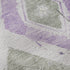5' X 8' Lavender Ivory And Gray Abstract Geometric Washable Area Rug With UV Protection