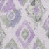 5' X 8' Lavender Ivory And Gray Abstract Geometric Washable Area Rug With UV Protection