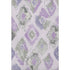 5' X 8' Lavender Ivory And Gray Abstract Geometric Washable Area Rug With UV Protection
