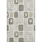 5' X 8' Beige Taupe And Khaki Geometric Washable Area Rug With UV Protection
