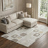 9' X 12' Beige Taupe And Khaki Geometric Washable Area Rug With UV Protection