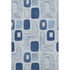 9' X 12' Blue Sky Blue And Ivory Geometric Washable Area Rug With UV Protection