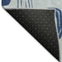 9' X 12' Blue Sky Blue And Ivory Geometric Washable Area Rug With UV Protection