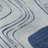 9' X 12' Blue Sky Blue And Ivory Geometric Washable Area Rug With UV Protection