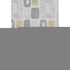 8' X 10' Gray Silver And Gold Geometric Washable Area Rug With UV Protection