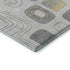 8' X 10' Gray Silver And Gold Geometric Washable Area Rug With UV Protection