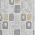 8' X 10' Gray Silver And Gold Geometric Washable Area Rug With UV Protection