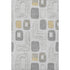 8' X 10' Gray Silver And Gold Geometric Washable Area Rug With UV Protection