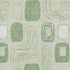 5' X 8' Mint Green And Ivory Geometric Washable Area Rug With UV Protection