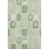 8' X 10' Mint Green And Ivory Geometric Washable Area Rug With UV Protection
