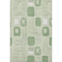 8' X 10' Mint Green And Ivory Geometric Washable Area Rug With UV Protection