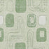 9' X 12' Mint Green And Ivory Geometric Washable Area Rug With UV Protection