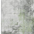 9' X 12' Green Ivory And Gray Abstract Washable Area Rug With UV Protection