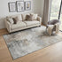 5' X 8' Ivory Gray And Beige Abstract Washable Area Rug With UV Protection