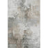 8' X 10' Ivory Gray And Beige Abstract Washable Area Rug With UV Protection