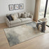 5' X 8' Beige Ivory And Gray Abstract Washable Area Rug With UV Protection