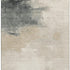 5' X 8' Beige Ivory And Gray Abstract Washable Area Rug With UV Protection