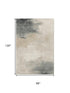 8' X 10' Beige Ivory And Gray Abstract Washable Area Rug With UV Protection