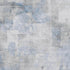 5' X 8' Denim Blue Gray And Silver Abstract Washable Area Rug With UV Protection