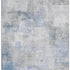 5' X 8' Denim Blue Gray And Silver Abstract Washable Area Rug With UV Protection