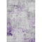 8' X 10' Lavender Silver And Gray Abstract Washable Area Rug With UV Protection
