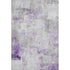 8' X 10' Lavender Silver And Gray Abstract Washable Area Rug With UV Protection