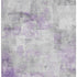 8' X 10' Lavender Silver And Gray Abstract Washable Area Rug With UV Protection