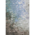 5' X 8' Denim Blue Ivory And Taupe Abstract Washable Area Rug With UV Protection