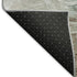 9' X 12' Denim Blue Ivory And Taupe Abstract Washable Area Rug With UV Protection