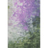 8' X 10' Purple Green And Ivory Abstract Washable Area Rug With UV Protection