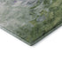 8' X 10' Purple Green And Ivory Abstract Washable Area Rug With UV Protection