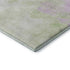9' X 12' Artichoke Green Ivory And Lavender Abstract Washable Area Rug With UV Protection