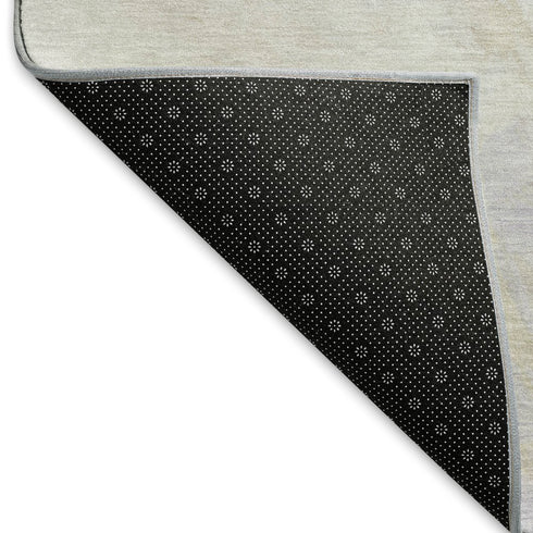 8' X 10' Beige And Ivory Abstract Washable Area Rug With UV Protection