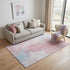 5' X 8' Blush Blue And Ivory Abstract Washable Area Rug With UV Protection