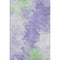 5' X 8' Lavender Ivory And Mint Green Abstract Washable Area Rug With UV Protection