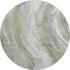 8' Olive Green Lavender And Ivory Abstract Washable Round Rug With UV Protection