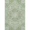 8' X 10' Artichoke Green And Ivory Medallion Washable Area Rug With UV Protection