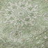 8' X 10' Artichoke Green And Ivory Medallion Washable Area Rug With UV Protection