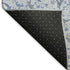 5' X 8' Blue Gray And Silver Medallion Washable Area Rug With UV Protection